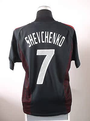 海外代购 足球衣 ac米兰足球衬衫泽西舍甫琴科7 2002/03