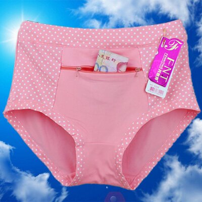 女士带拉链内裤 防盗裤衩大裤衩防偷盗安全裤高腰大中码