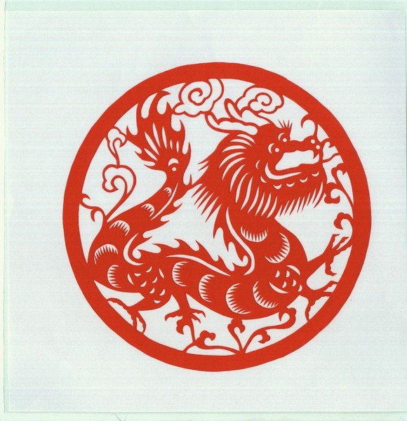 梦龙工艺传统民俗纯手工剪纸窗花精品龙形圆超蔚县作品装饰年画-淘宝