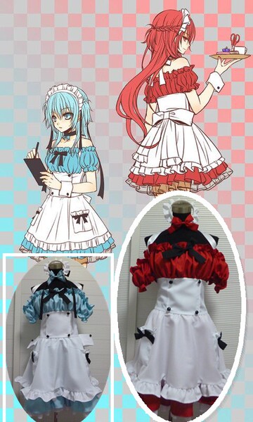 黑子的篮球|黑子哲也 赤司征十郎同人女仆装性转cos服