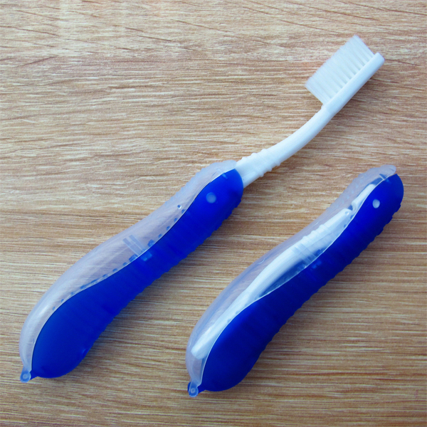 9.9元包邮 户外便携式旅行三折叠牙刷软毛出差旅游必备品便携牙刷