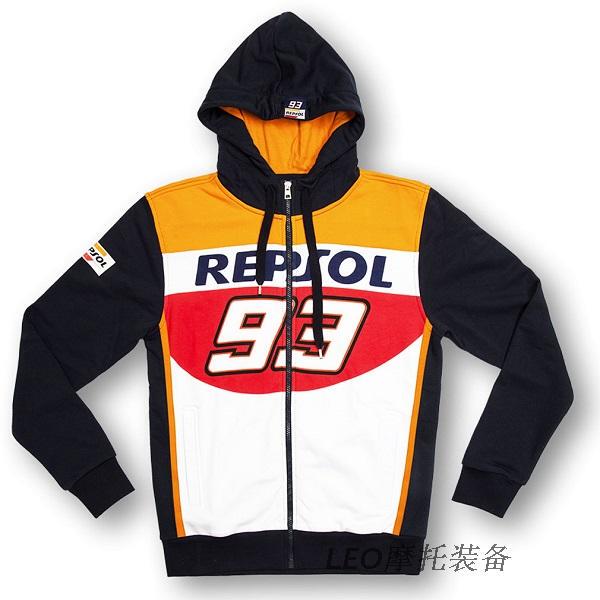 新款赛车motogp93号马奎斯摩托车赛车服男开衫拉链卫衣休闲外套