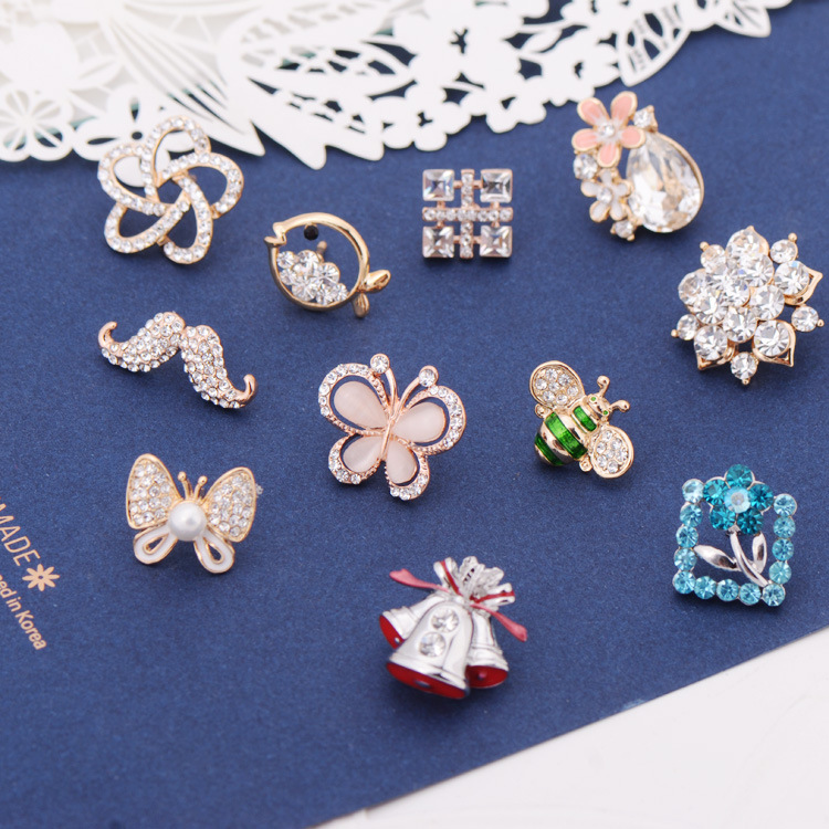 94-116 low clearance sweet flower diamond compact collar flower wholesale