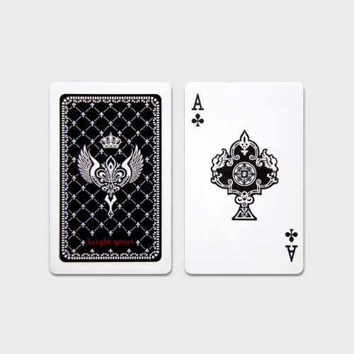 byears白夜原创扑克牌式公交卡贴/ic卡贴/饭卡贴*梅花a套装