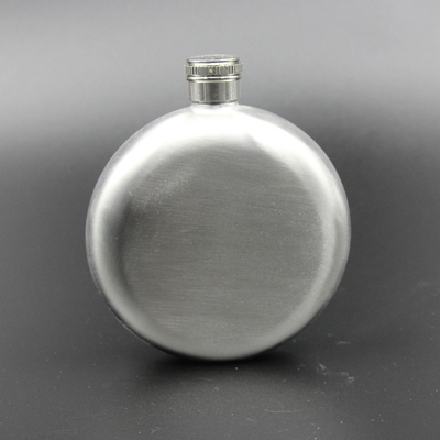 包邮批发5盎司 不锈钢酒壶 随身白酒酒瓶 圆形不锈钢酒壶买一送一