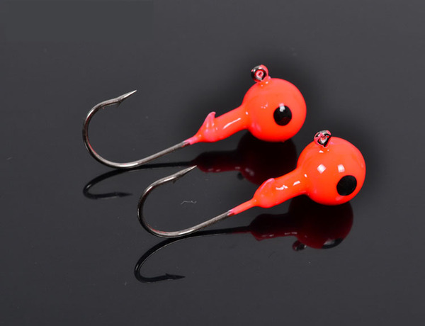 软虫铅头钩鱼钩特价可挂软饵防挂海钓鲈鱼鲶鱼黑鱼三色夜光路亚饵