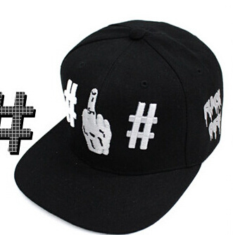 高品质 陈冠希同款 中指 字母 棒球帽板帽嘻哈帽情侣帽子 潮人