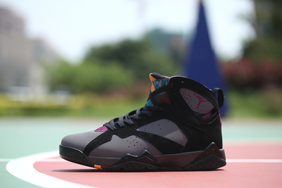 air jordan 7 bordeaux aj7 乔7 波尔多篮球鞋黑灰 304775-034