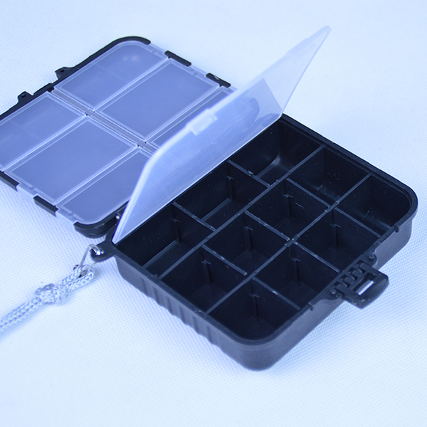 悦伦小配件盒 鱼钩盒 多功能渔具盒双层 19格 垂钓用品 渔具