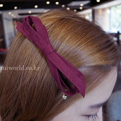 韩国进口clip france发夹 新款百搭流行蝴蝶结学院风边夹弹簧夹