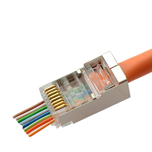 超五类屏蔽水晶头 网络水晶头 特种穿线水晶头 源自台湾生产工艺