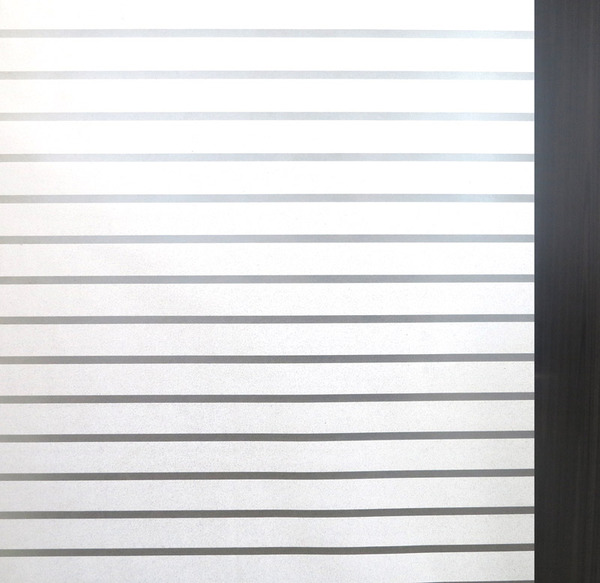 白色条纹玻璃贴纸磨砂窗户贴膜透光不透明办公室隔断窗花纸玻璃贴