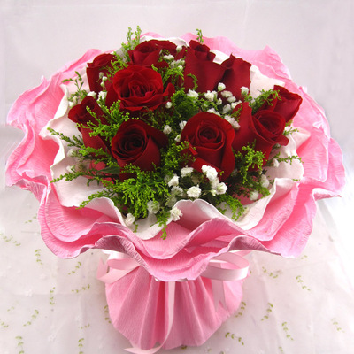 520情人节鲜花全国花店送花11朵红玫瑰花束生日鲜花速递4小时内送