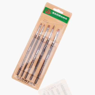 美甲圆笔 彩绘笔 美甲圆笔五支套装 画花笔 彩绘笔