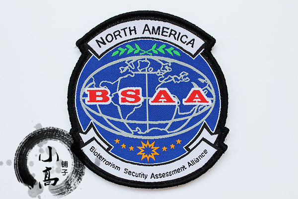 小高铺子〓生化危机/biohazard周边 bsaa北美洲分部 魔术贴徽章