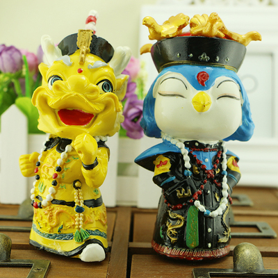 亏本清仓限量正品包邮出国礼品龙凤故宫吉祥物摆件公仔手装饰品