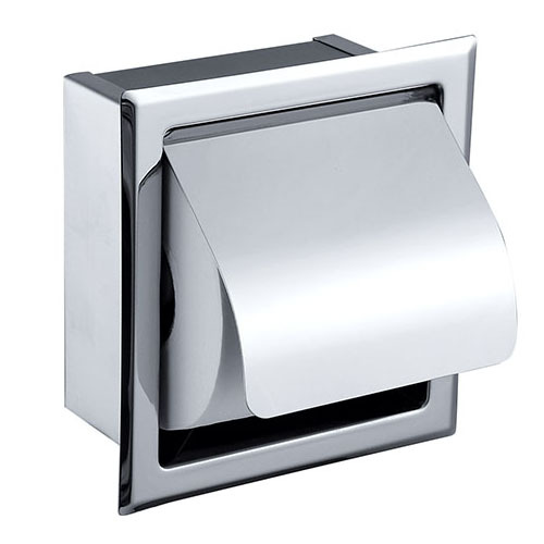 卡丽卫浴入墙式不锈钢卫生纸架卷筒纸巾盒 防水15984t纸盒厕纸盒