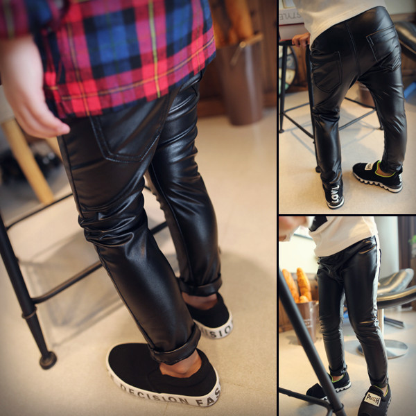 定制2015春秋季新款韩版女男儿童装宝宝长款兜兜皮裤子,必备