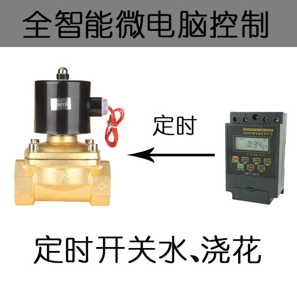 定时电磁阀 定时开关水 定时水龙头 定时浇花 智能控制水智能家居