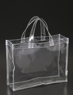 pvc透明袋子定做塑料袋礼品袋手提袋胶袋大号包装袋35*40样品专拍