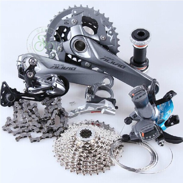 喜玛诺alivio m4000 m4050一体中空 九速山地自行车变速器中套件