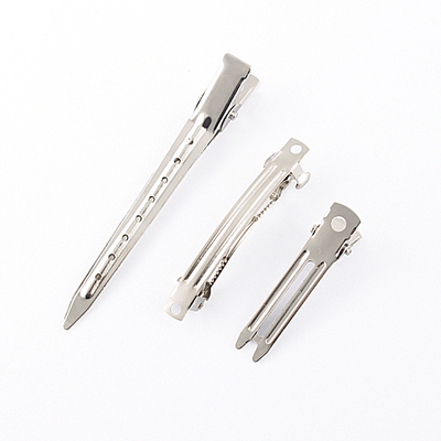 弹簧夹长嘴夹鱼嘴夹 发夹发饰头饰平夹宽夹边夹精钢