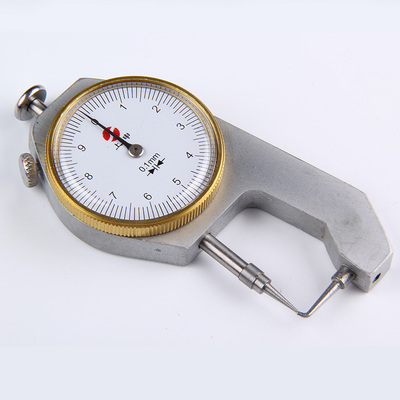 正品上申弯尖头测厚仪0-10*0.1mm 测厚规 测厚表 测量厚度仪器