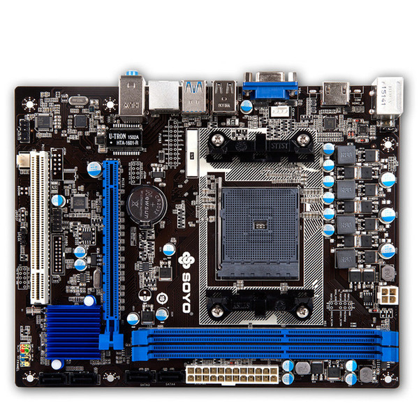 梅捷sy-a58m-rl 全固版 a58 主板 fm2  接口 可升级成 a68主板