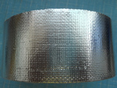 银色铝箔胶带50mm长30米 保温纤维胶条 自粘防水胶纸 管道缠包带