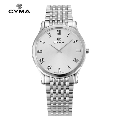 时间廊cyma西马蓝宝石石英情侣表 超薄防水男表02-0681-002