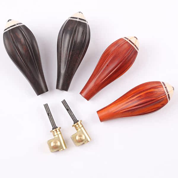 板胡配件 紫檀木/黑檀木板胡琴轴 板胡机械轴 豫剧板胡琴轴 铜轴