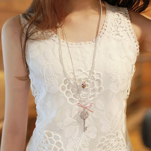 夏季白色吊带背心女短款蕾丝韩版大码修身内搭上衣外穿百搭打底衫