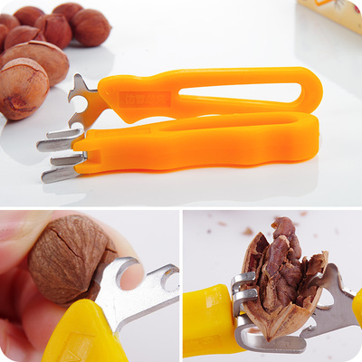 创意多功能核桃夹子 整粒剥脱壳器 坚果开壳器 休闲懒人剥壳器