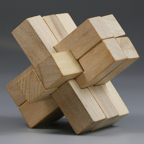 最新款孔明锁一锁四种玩法鲁班锁智力玩具同学学校益智玩具批发