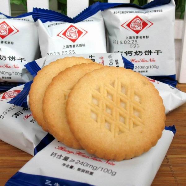 上海三牛高钙奶饼干 三牛饼干酥性饼干早餐饼干500g