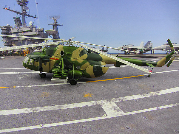 中国运输机米171直升机模型 米171多用途运输机合金模型军事礼品