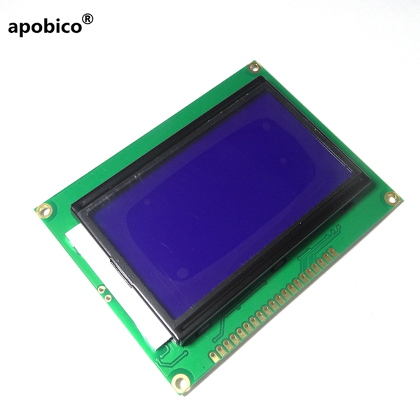 蓝屏lcd12864显示屏 液晶屏 带中文字库 带背光12864