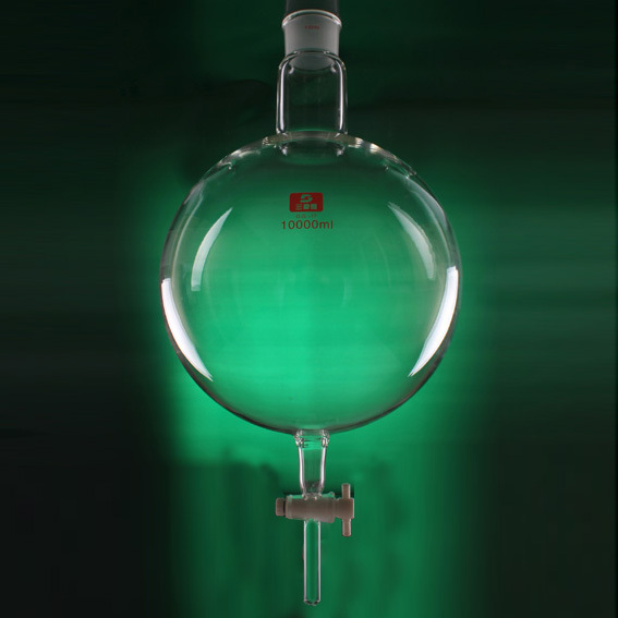 三爱思单口球形分液漏斗2000ml/24四氟活塞 四氟阀门订制不具塞