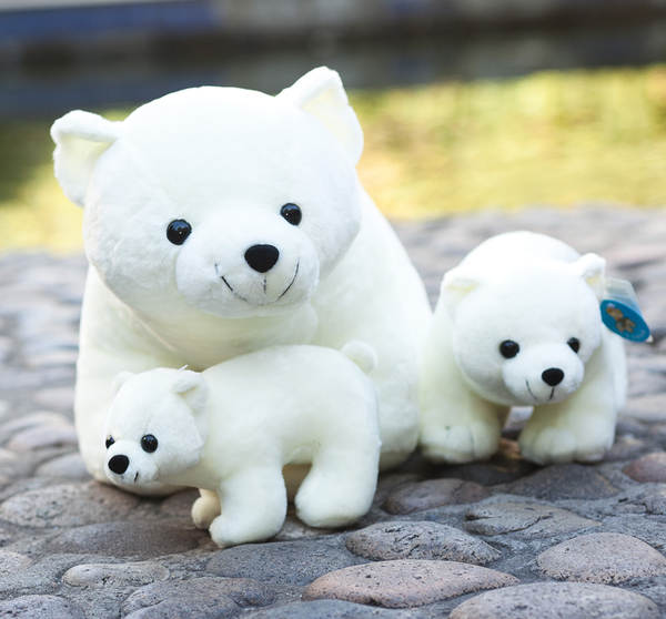 2016款北极熊公仔 大号北极熊毛绒玩具公仔小白熊玩偶抱枕送朋友
