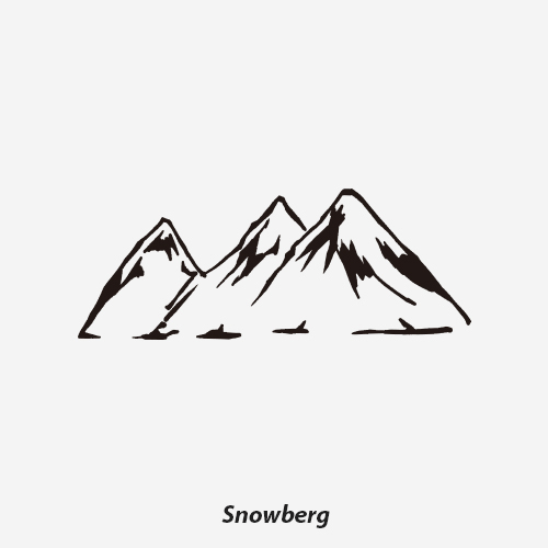 neuf弗 创意纹身贴 雪山 进口环保 夏日新款