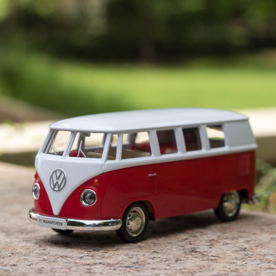 裕丰1:36合金小汽车模型大众t1面包车复古1962巴士儿童回力玩具车