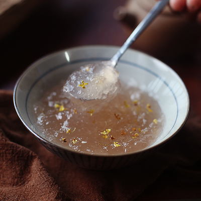 食诉|纯正手工莲藕粉桂花莲子羹天然农家特产无糖手削西湖无添加