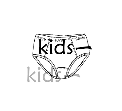 纸样1:1 电子服装纸样521 女童内裤 身高110 120两个码