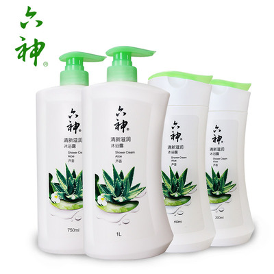 【天猫超市】六神沐浴露清新滋润(芦荟精华)750ml清新滋润肌肤