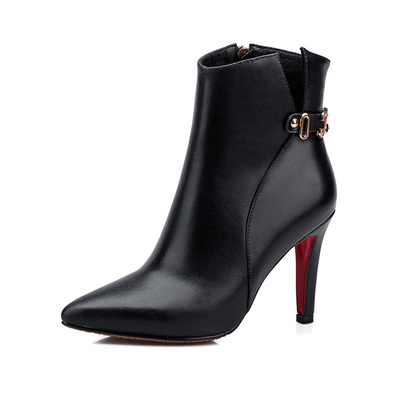 千佰莉专柜正品冰雪儿可卡依女鞋2016新款秋娜然短靴子欧美春秋