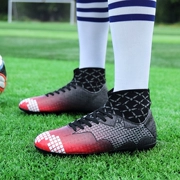 Messi C Luo Assassin cao để giúp giày bóng đá kích thước lớn mùa đông nam móng tay gãy móng tay trẻ em nữ sinh viên đào tạo giày - Giày bóng đá