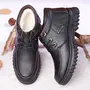Giày cotton nam mùa đông nam ấm áp cộng với nhung dày cao giúp giày cotton nam trung niên giày đế mềm chống trơn trượt sneaker nam