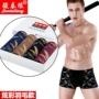4 món quà đóng hộp đồ lót nam boxer cotton 100% cotton thể thao thoáng khí trẻ trung eo giữa bốn góc phiên bản Hàn Quốc quần lot nam