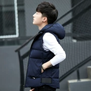Vest nam phiên bản Hàn Quốc mùa thu đông giả xuống cotton nam áo khoác giản dị