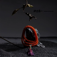 Натуральные оригинальные оригинальные рудовые бараны Liuguang South Red Beads 108 Buddha Bead Bracelets без клей, без жареного цвета № 2